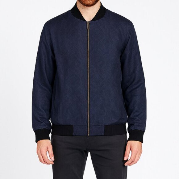 RARE! Camilla Midnight Meeting Mens Bomber Jacket Size Small b150e - Picture 5 of 11